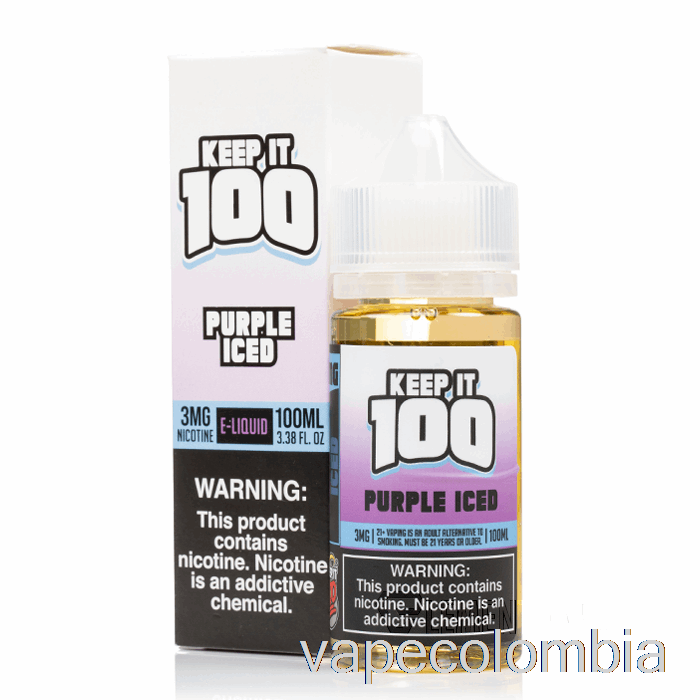 Vape Recargable Morado Helado - Keep It 100 - 100ml 3mg